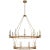 Launceton Grande Two Tiered Chandelier in Antique-Burnished Brass Designer: Chapman & Myers Canopy: 6" Round Mounting:...