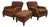 Classic Lewis Mittman Lounge Chairs & Ottoman - 3 Piece Set For Sale