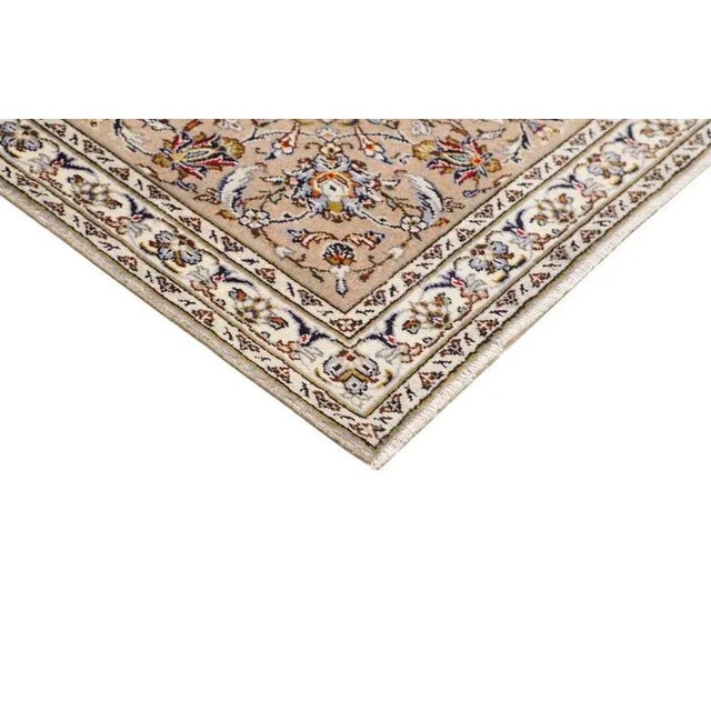 Middle Eastern Hand-Knotted Kashan Rug For Sale - Image 4 of 10