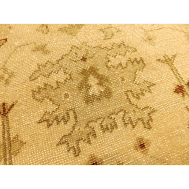 Hand-Knotted Indian Rug of Oushak Design- 8'1"x 9'11" For Sale In Los Angeles - Image 6 of 10