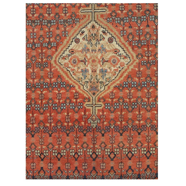 Textile Antique Serab Carpet For Sale - Image 7 of 7