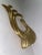Mid-Century Modern Vintage Mid-Century Modern Frederick Cooper Stylized Brass Peacock Sculpture For Sale - Image 3 of 8