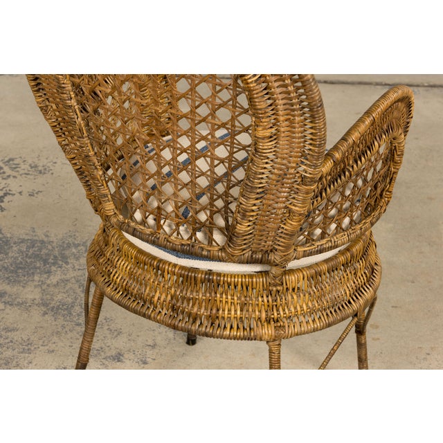 Set of Six Mid 20th Century French Riviera Rattan Armchairs, Provence For Sale - Image 11 of 18