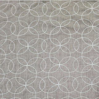 Maxwell "Turning Wheel" Chickadee Embroidered Ringlet Cotton/Linen Blend Fabric- 5 Yards For Sale