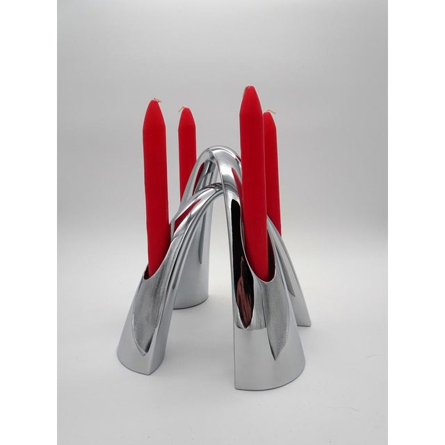 2000 - 2009 Twillight Candlesticks by Steve McGugan for Stelton, Denmark, 2008, Set of 2 For Sale - Image 5 of 14