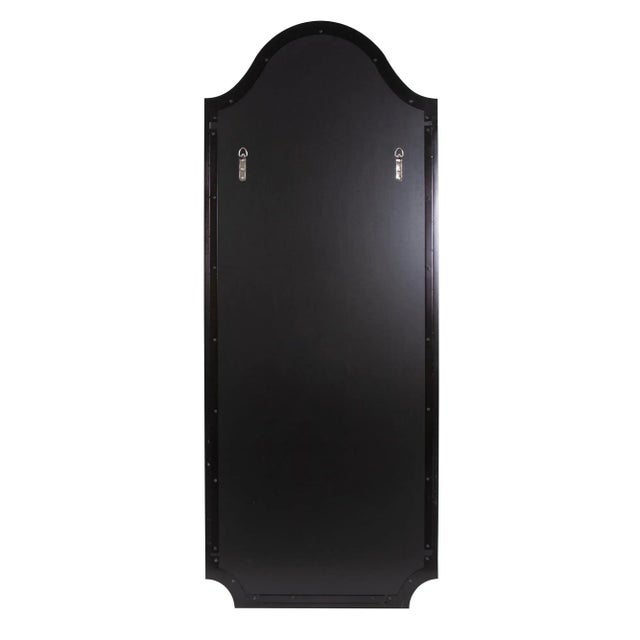 2020s Bosworth Brushed Black Shield Mirror - Tall For Sale - Image 5 of 9