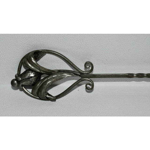 Vintage Art Noveau Style Pewter Candle Snuffer For Sale In Philadelphia - Image 6 of 13