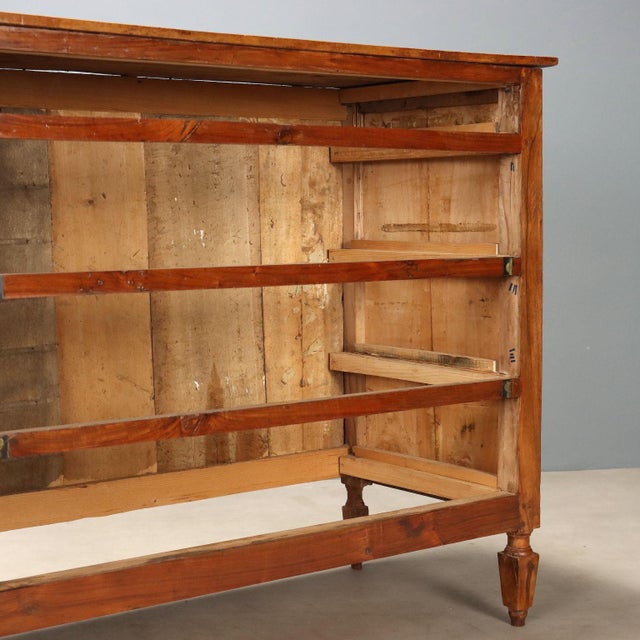 Wood Italian Walnut Chest of Drawers, Italy, 1800s For Sale - Image 7 of 10