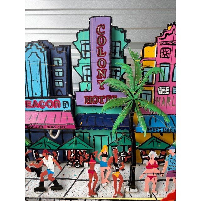 A vibrant and lively mixed-media kinetic sculpture signed Prescott and dated 1997, capturing the unmistakable energy of...