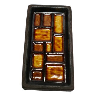 Vintage Scandinavian Ceramic Trinket Tray, Denmark, 1960s For Sale