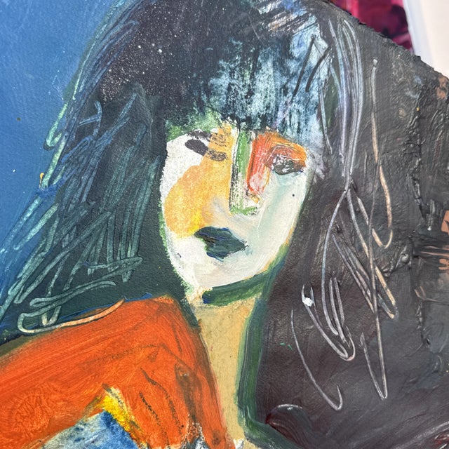 Blue Ink Wash Original by Phil Saxon For Sale - Image 8 of 8