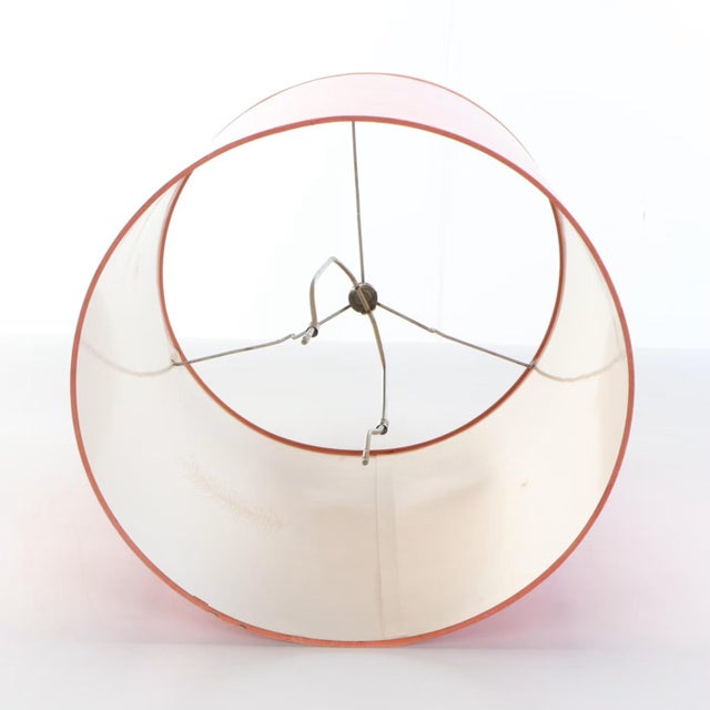 1970's Kovacs Stacked Chrome Ball Lamp W/ Original Shade For Sale - Image 4 of 8