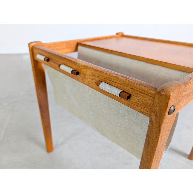 Brown Vintage Coffee Table in Teak from Furbo Spøttrup For Sale - Image 8 of 10