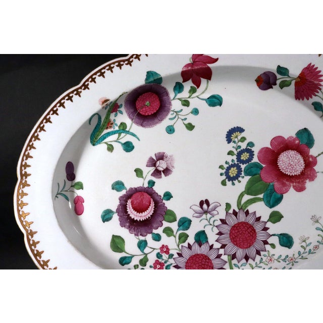 Barr, Flight & Barr Worcester Porcelain Serving Dishes, Famille Rose Taste For Sale - Image 10 of 14