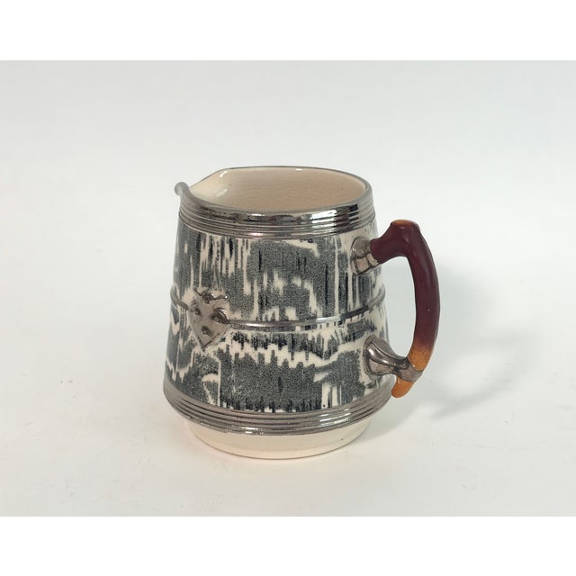 1930s Arthur Wood Silver Shield Creamer For Sale - Image 4 of 9