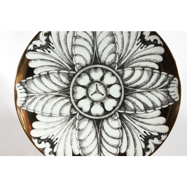 Rosoni Pattern Piero Fornasetti Porcelain Plates, a Numbered Set of Six For Sale - Image 15 of 17