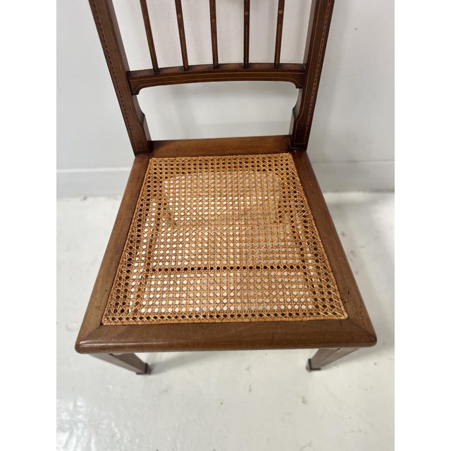 Art Deco Bedroom Chair in Marquetry Wood, 1900s For Sale - Image 6 of 8