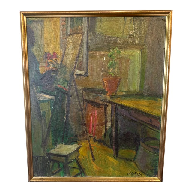 Early 20th Century Impressionist Original French Oil Painting For Sale