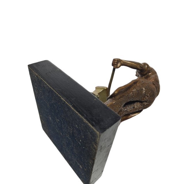 Sculpture of the Smith, Poland, 1950s For Sale - Image 11 of 17