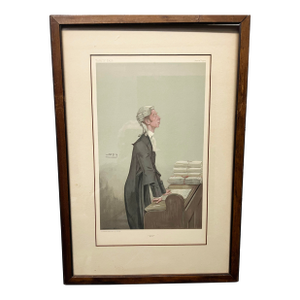 Antique Vanity Fair “Slim" Lithograph by Spy