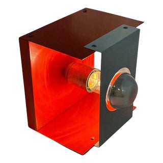 Vintage Space Age Cube-Shaped Wall-Mounted Lamp For Sale