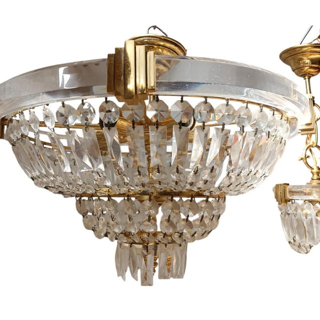 Classic Empire Chandeliers from Bakalowits & Söhne, Set of 2, in Good conditions. Designed 1950 to 1959 This piece is...