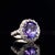1990s Tanzanite Diamond Ring 14 Kt 5.30 TCW Certified, Size 5.25 For Sale - Image 9 of 11