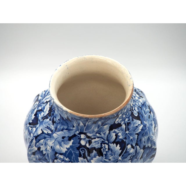 Blue Flintware Vase Grape for Rörstrand, 1920s For Sale - Image 9 of 12