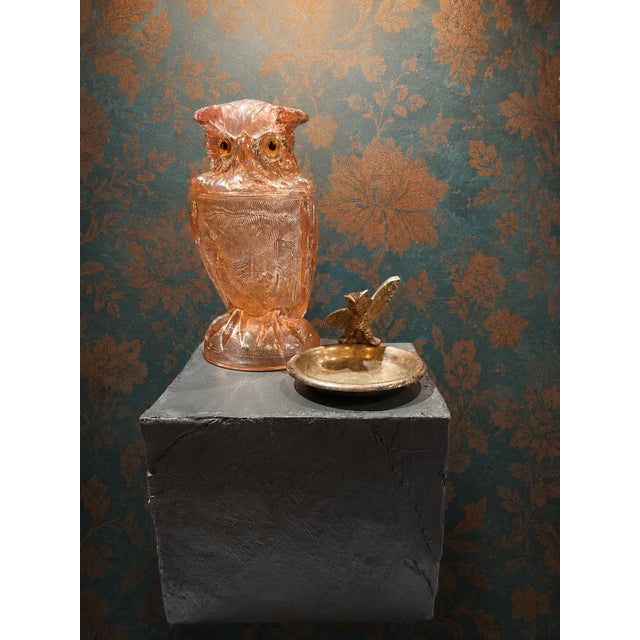 1960s Vintage Silver-Plated Owl Catchall / Ring Dish, Made in India, C. 1965–1980 For Sale - Image 5 of 7