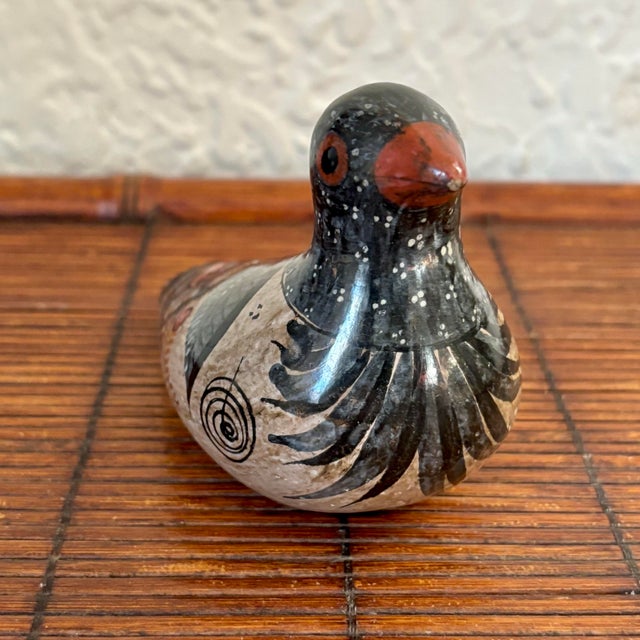 Ceramic Vintage Mexican Tonala Dove Bird For Sale - Image 7 of 9