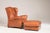 Contemporary Leather Chairs with Ottomans from Baxter, Set of 4 For Sale - Image 3 of 18