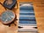 Vintage Southwestern Area Rug, Handwoven Wool, Stripe Pattern, Blue, 3x5 For Sale - Image 12 of 12