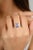 1.5 CTW Emerald Cut Blue Sapphire Diamonds Wedding Ring in 14K Gold featuring natural blue sapphire of 1.5 carats and...