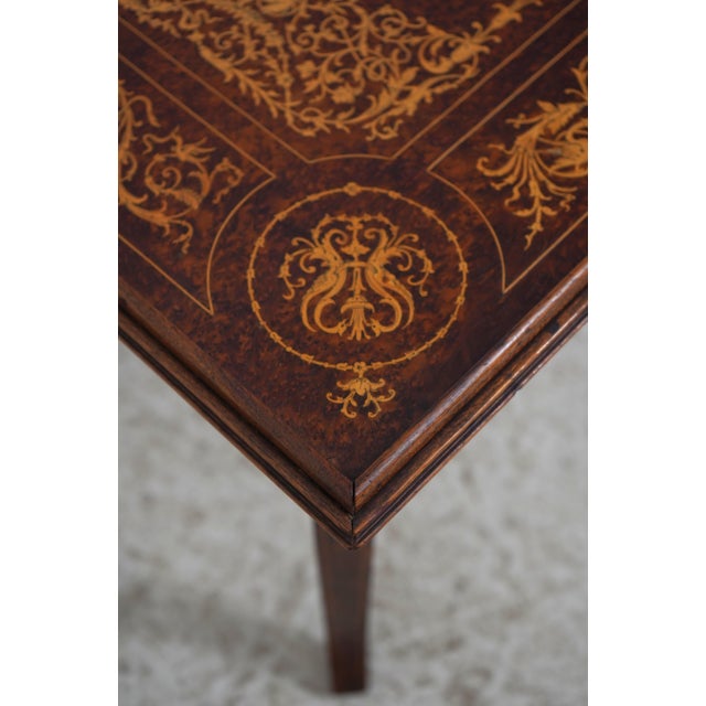 Vintage Italian Marquetry Inlaid Accent Table For Sale In Philadelphia - Image 6 of 13