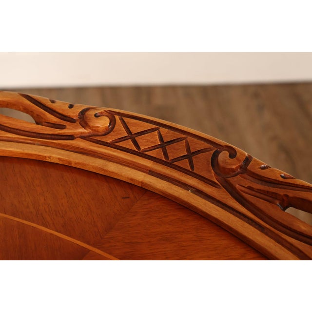 French Louis XV Style Marquetry Inlaid Nightstand For Sale - Image 12 of 18