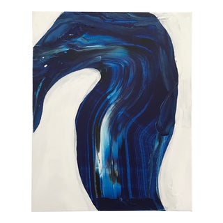 Acrylic Wave Painting on Canvas For Sale