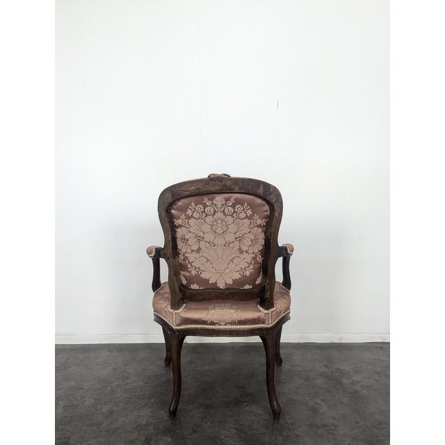 Louis XV Oak Armchairs, Set of 2 For Sale - Image 4 of 5