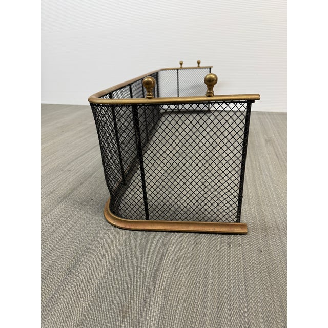 Brass Victorian Brass Fireplace Screen, Early 20th Century. For Sale - Image 8 of 12