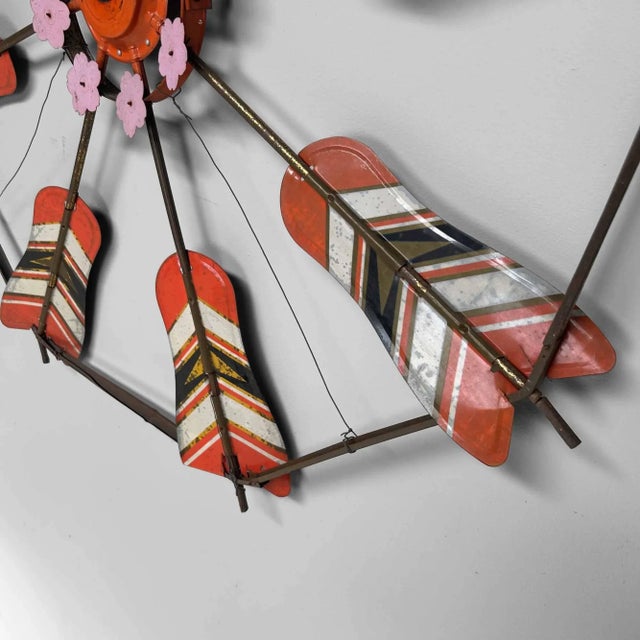 Vintage Spinning Wheels Koinobori Matsuri Wall Decoration, Japan, 1950s, Set of 2 For Sale - Image 14 of 18