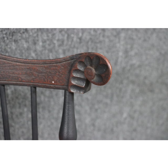 Late 20th Century Lawrence Crouse Comb Back Painted Windsor Chairs - a Pair For Sale - Image 5 of 10