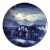 Copeland Blue and White Scottish Platter of Melrose Abbey For Sale