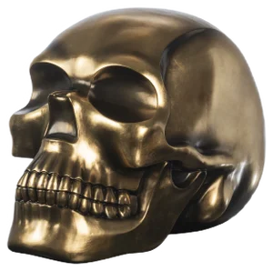 The Skull in Ceramic and Antiqued Golden Leaf from VGnewtrend