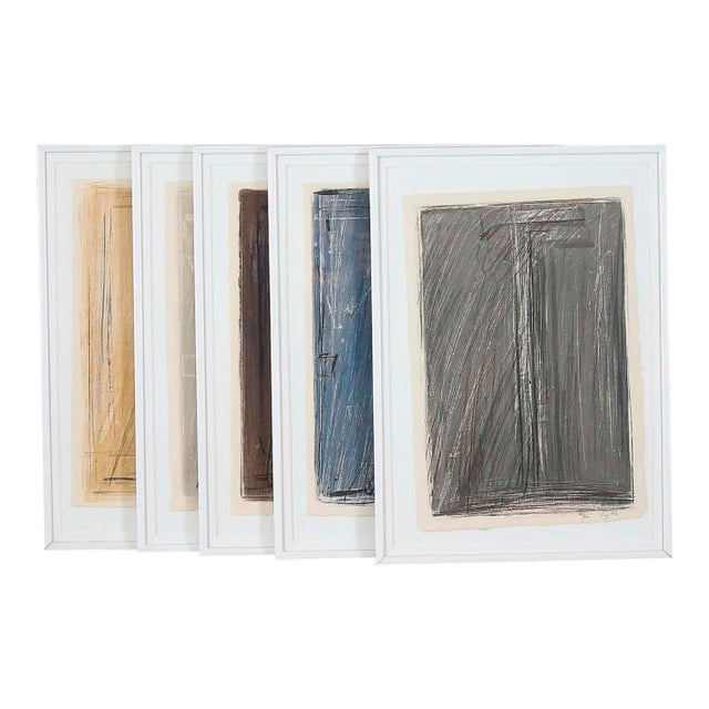 Lithographs by Harald Lyth - Set of 5 For Sale