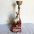 Antique Italian Carved Pink and White Alabaster and Marble Table Lamp For Sale - Image 10 of 12