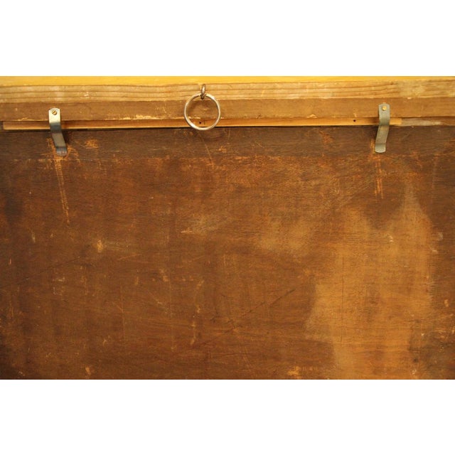 Market Scene with Mainz Cathedral, 1867, Oil on Wood, Framed For Sale - Image 11 of 12