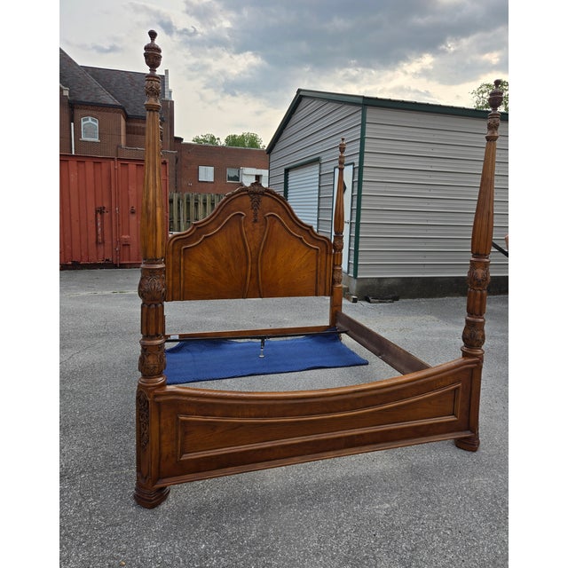 Vintage King Size Four Poster Bedframe For Sale In Saint Louis - Image 6 of 10