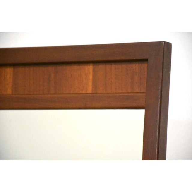 Mid-Century Modern Walnut Mid Century Modern Mirror For Sale - Image 3 of 4