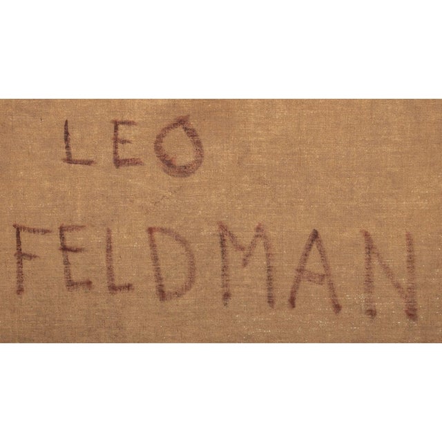 Leo Feldman Female Nude Portrait Oil For Sale - Image 4 of 4