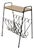 Wrought Iron and Wood Side End Table, 1950s For Sale