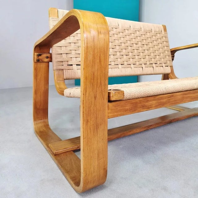 Rationalist Sofa by Giuseppe Pagano for Arredi Bocconi, 1938 For Sale - Image 6 of 13